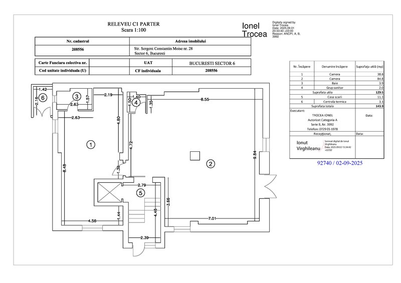 Sector 6, intre Plaza si Afi mall, imobil S+P+3, lift, utilitati incluse