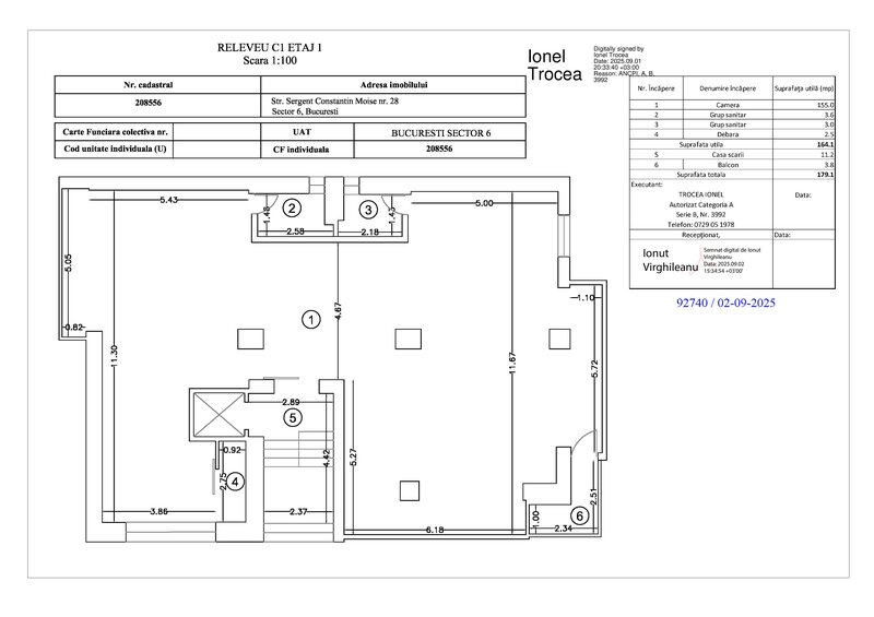 Sector 6, intre Plaza si Afi mall, imobil S+P+3, lift, utilitati incluse